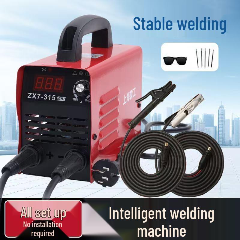 Dual Voltage 220V Portable Electric Welder - High Power, Pure Copper, 400A Manual Set