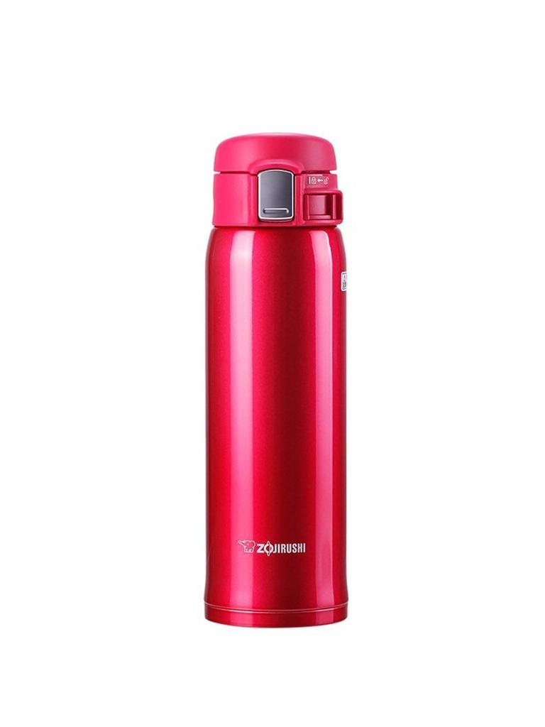 ZOJIRUSHI Water Bottle Direct Drinking Stainless Steel Mug 480ml Clear Red Lightweight Type SM-SA48-RW