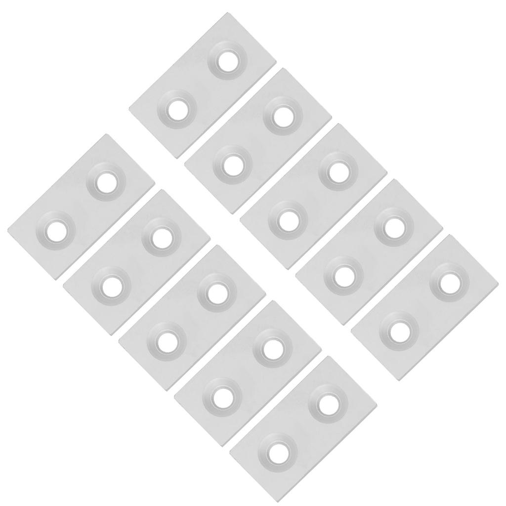 10Pcs Aluminum   End   Alloy Metal Cover Plate Linr Moving Parts 3060 Double Holes
