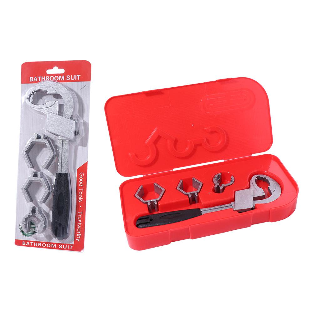 80mm Large Opening Adjustable Faucet Wrench Sink Plumbers Wrench  Plumbing Repair Tools