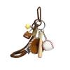 Fun Simulation Coffee Cup Baseball Pendant Keychain - Woven Rope Charm