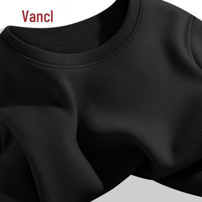 VANCL Men's Fleece Lined Crew Neck Long Sleeve Thermal T-Shirt
