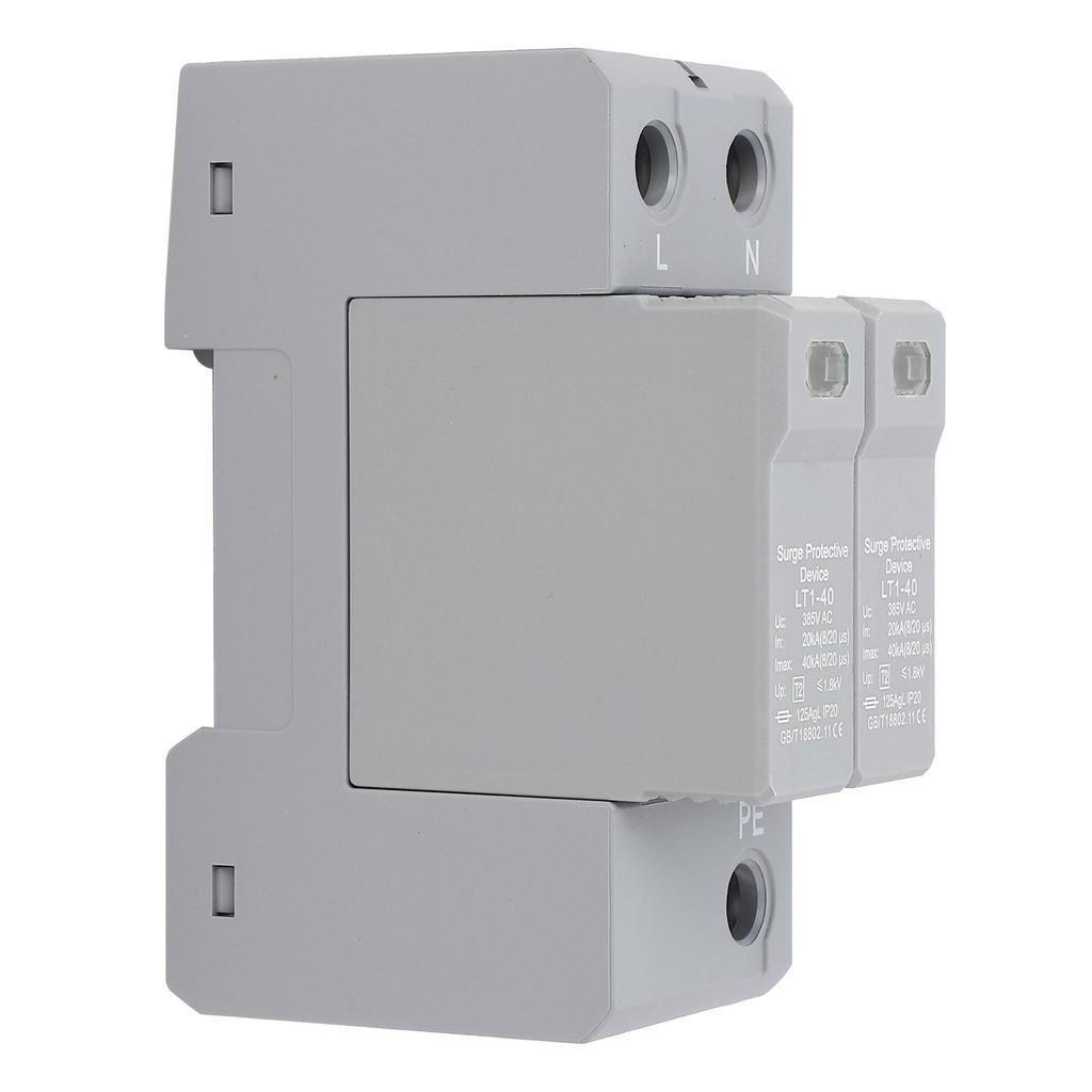 Surge Protective Device AC 385V 2P 40KA Low Voltage 35mm DIN Rail Mount Protector LT1?40