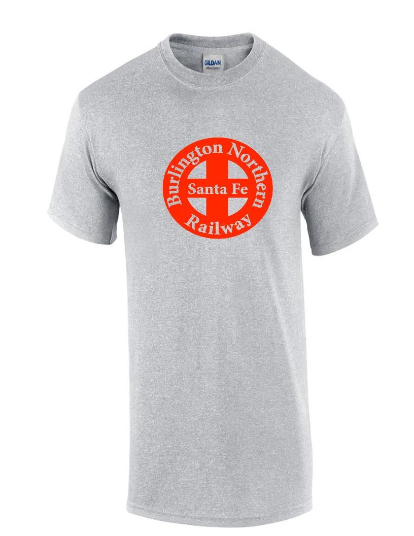

Vintage BNSF T-Shirt RETRO Railroad TRAIN Red Sport Gray Tee Shirt S-5XL 2XL