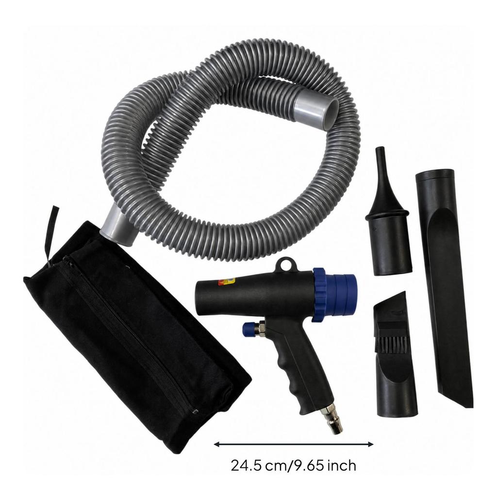 Air-Powered Blow-and-Vacuum Cleaning Lightweight for Mechanics, Detailers