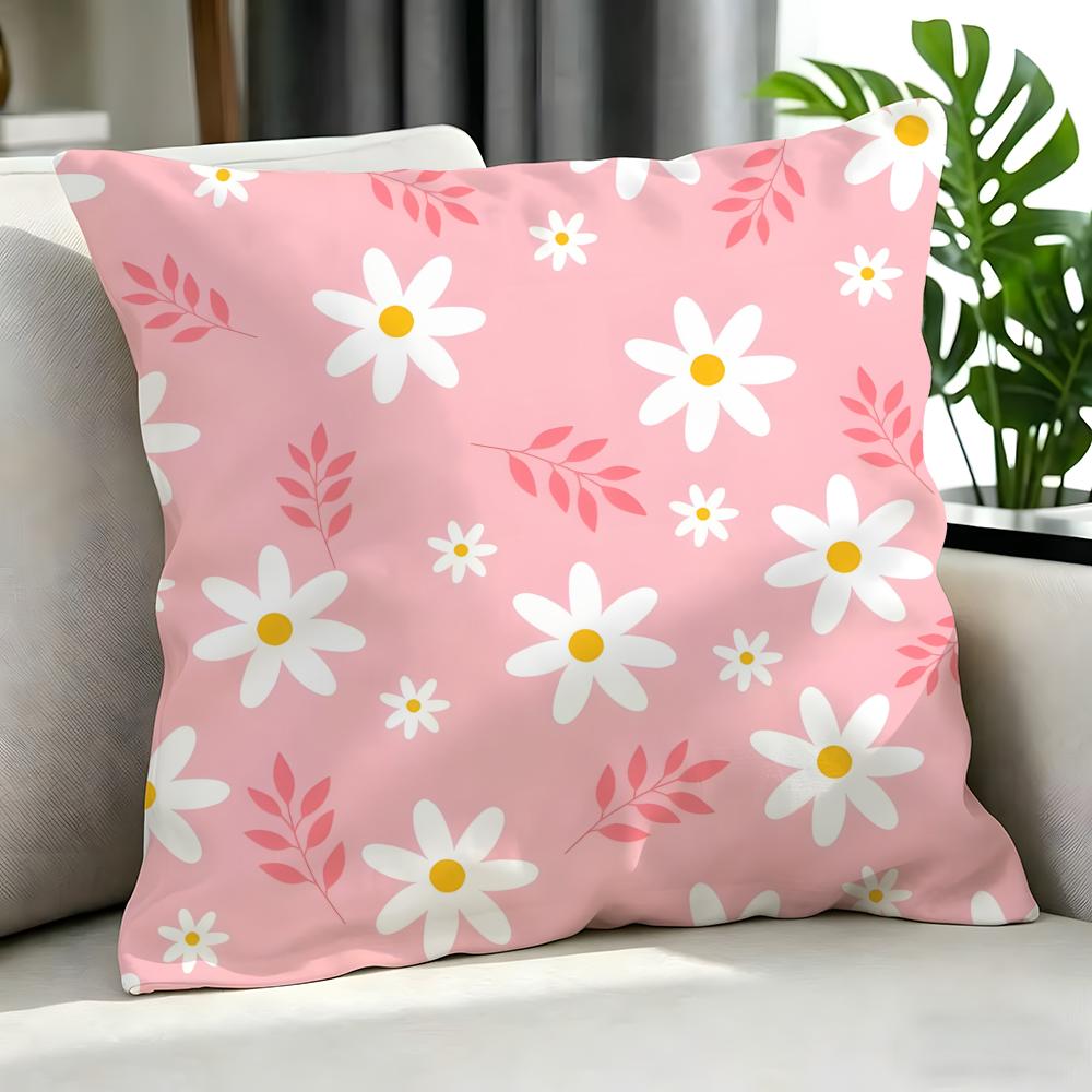 Art LLight pink gentle petalsed Cushion Cover Cushion Cover Set Pcs x x x Pillowcase Decorative Sofa Home Decor