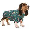 Pet Sweater Clothes Breathable Green Santa Adorable Cartoon Printing Warm Dog Christmas Clothes For Small Pet