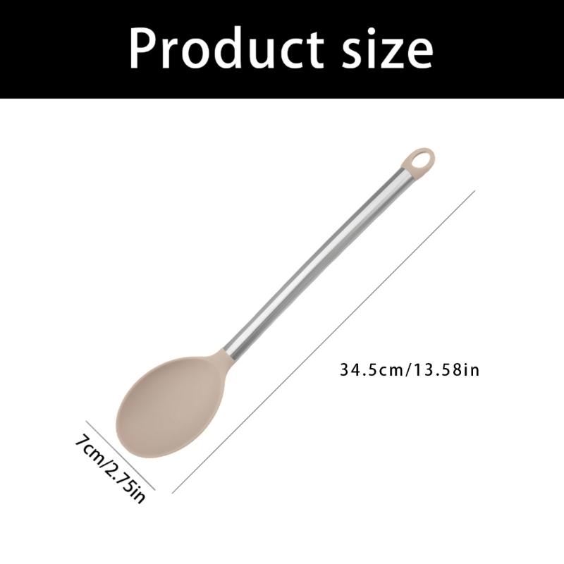 Leak Proof Silicone Serving Spoon Feature Full Seal Design for Spill Proof Transfer of Soups Sauces and More In Kitchen