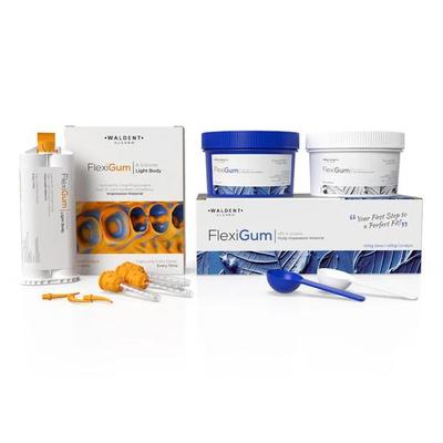Waldent FlexiGum A-Silicone Soft Putty Impression Material Set