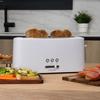 Cecotec Toaster Toast&taste 9000 Double White In Plastic with 2 Extra-wide Short Slots. White Design (long Slit