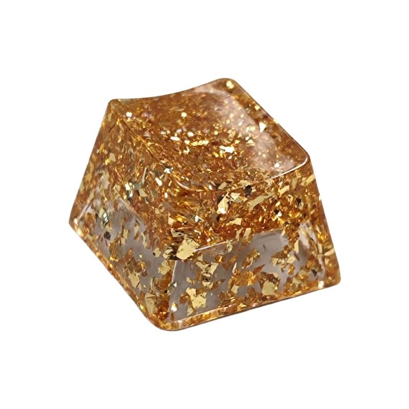 

OEM Height Resin Keycap Featuring Gold Foil Backlight for Mechanical Keyboards for Gamers and Collectors 1
