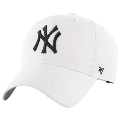 47 BRAND MLB New York Yankees Cap, Unisex White Cap