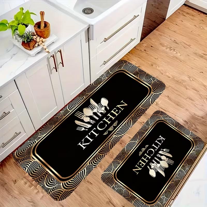 Anti-Slip Kitchen Floor Mat Suitable for Standing, Non-Skid Mat, Machine Washable Soft Cushioning Mat for Sink, Laundry Room