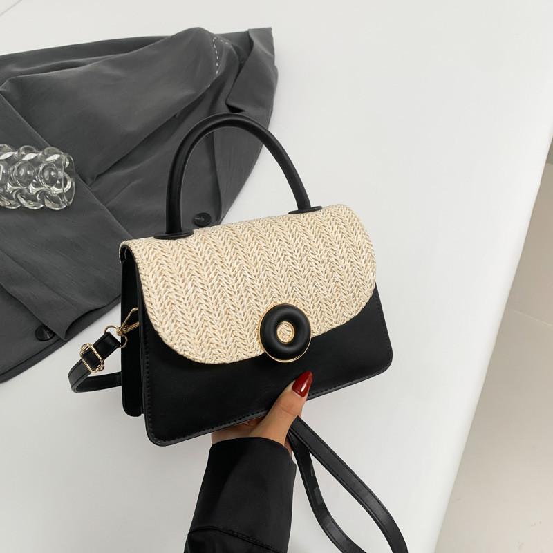 Stylish Women's Casual Small Square Handbag In Black Pink White Blue Green Khaki For Everyday Fashion