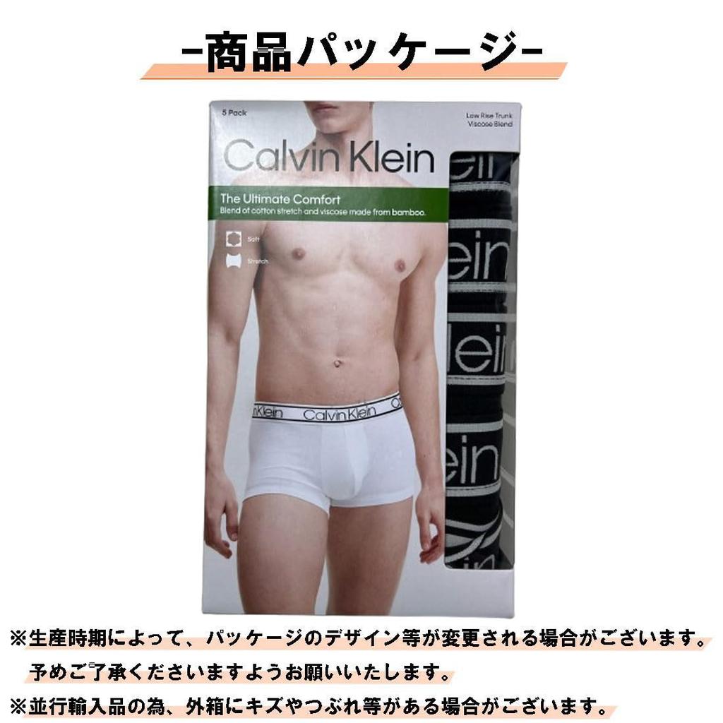 ck Boxer Briefs Low Rise Trunks Closed Front Underwear Logo Underwear LOW RISE TRUNK NP2682O L [Calvin Klein] 5-Pack Men's BLACK(001) [Item]