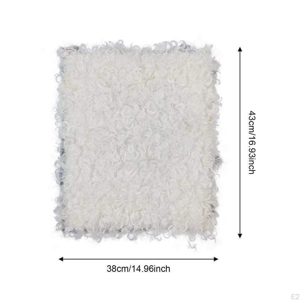 Curly Artificial Faux Cloth Fleece for Coat Upholstery Blanket Home Decor Doll Puppet Hair