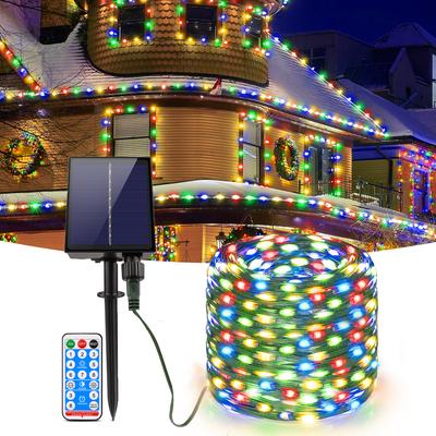 10M-100M Große Solarpanel LED Lichterkette Außen Schnellladung Lichterkette 8 Modi Wasserdicht Weihnachten Hochzeit Party Gartendekor