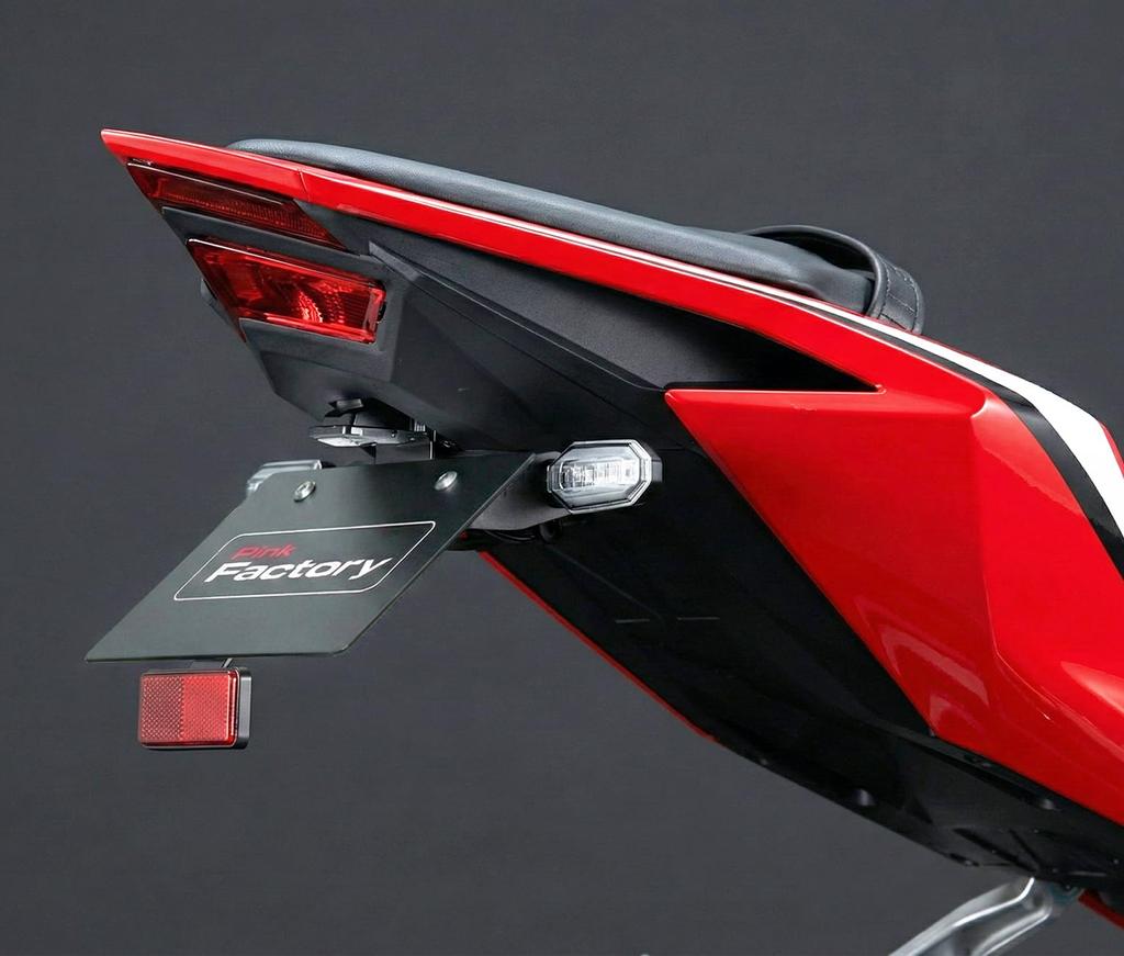 PinkFactory Kennzeichenhalter-Kit für 2017-2025 CBR250RR (MC51/2BK-MC51/8BK-MC51) Direkt ab Werk