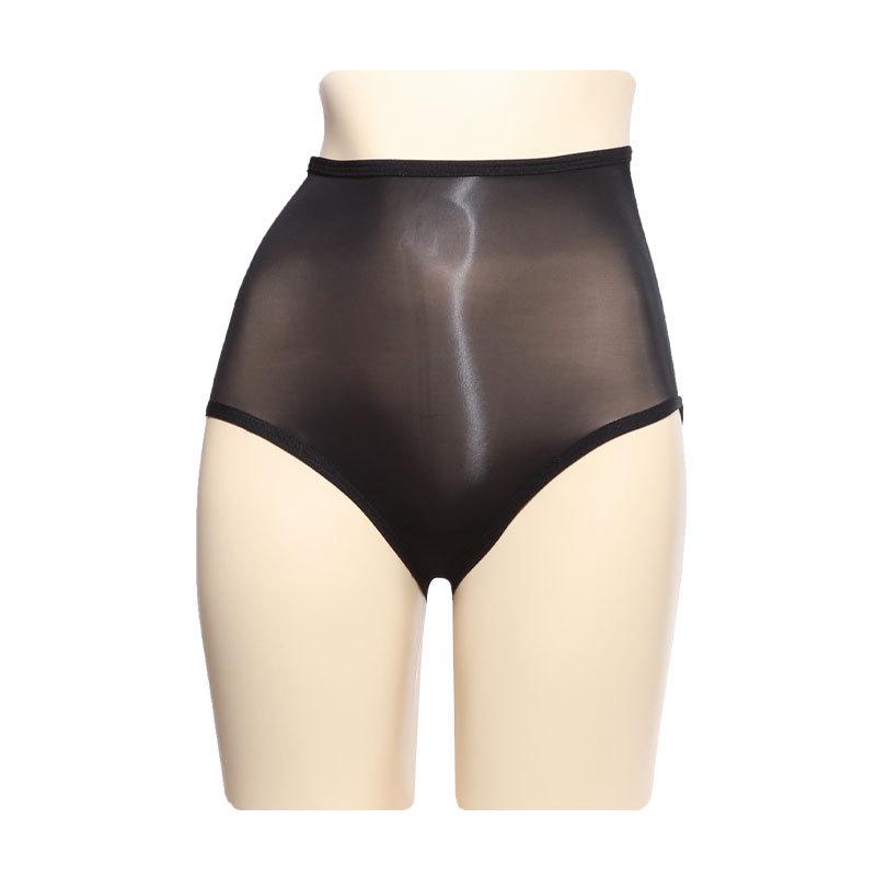 Hochgeschnittene Transparente Glänzende Nahtlose Dessous Slips