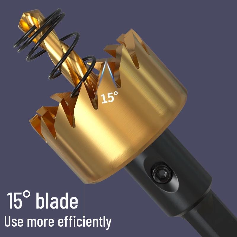 High-Speed Steel Hex Shank Stainless Steel Hole Saw Drill Bit for Metal Sheets