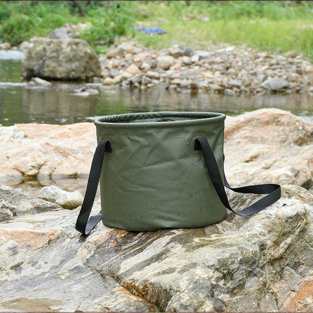 Outdoor Camping Faltbarer Eimer Multifunktionale Große Kapazität Tragbare Angeltasche Aufbewahrung Teleskopischer Auto Wasseraufbewahrungseimer
