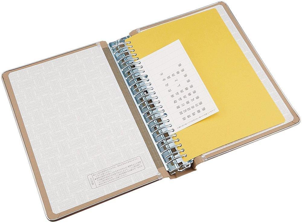 KOKUYO Binder MP Cloth Paste B5 Vertical with Metal Border 26 Holes Holds 200 Sheets Purchase Set of 3 Ha-120 [Bulk Books]