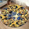 Doctor Who Round Area Rug,Carpet Rug for Living Room Bedroom Sofa Playroom Decor,Non-slip Floor Mat