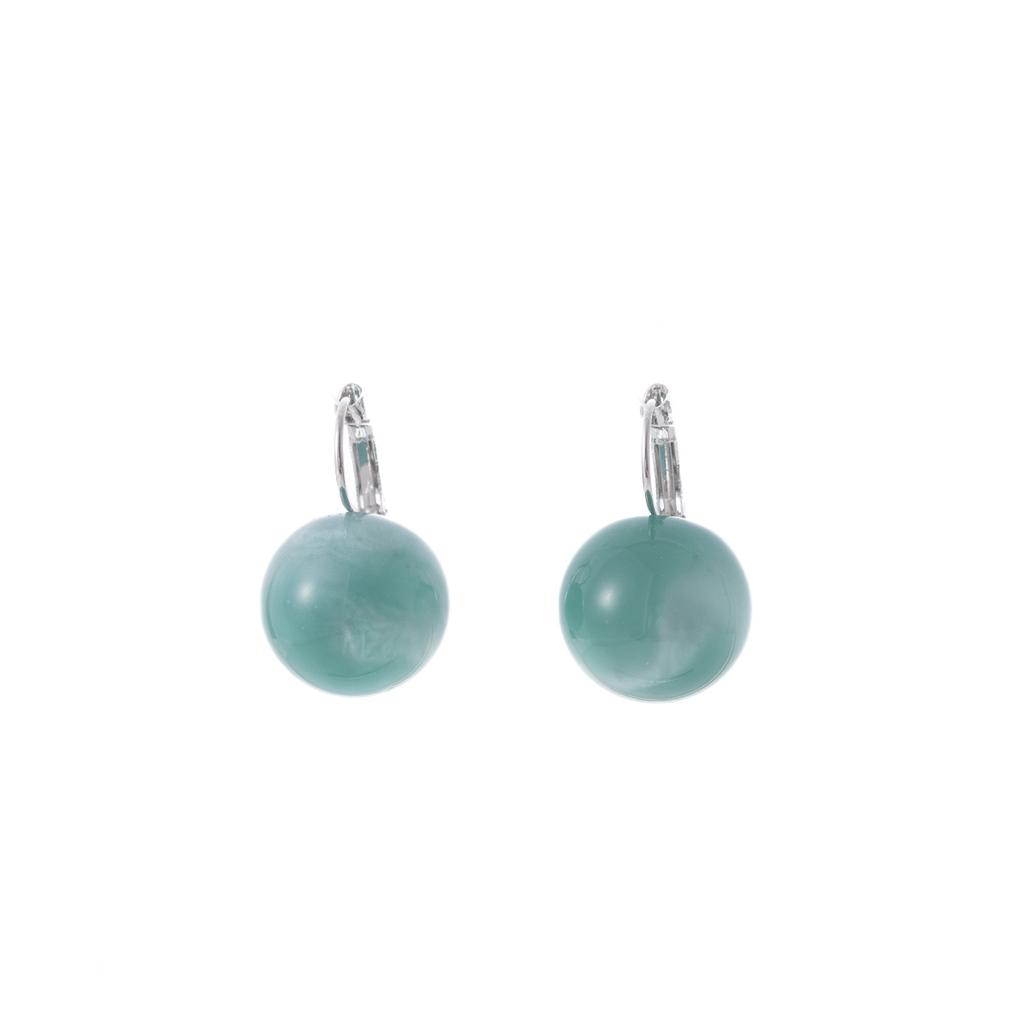 Gradual Change Blue Ocean Secret Round Hard Candy Earrings Summer Small Fresh Sweet Ear Buckle Fashion Personality High Sense Earrings