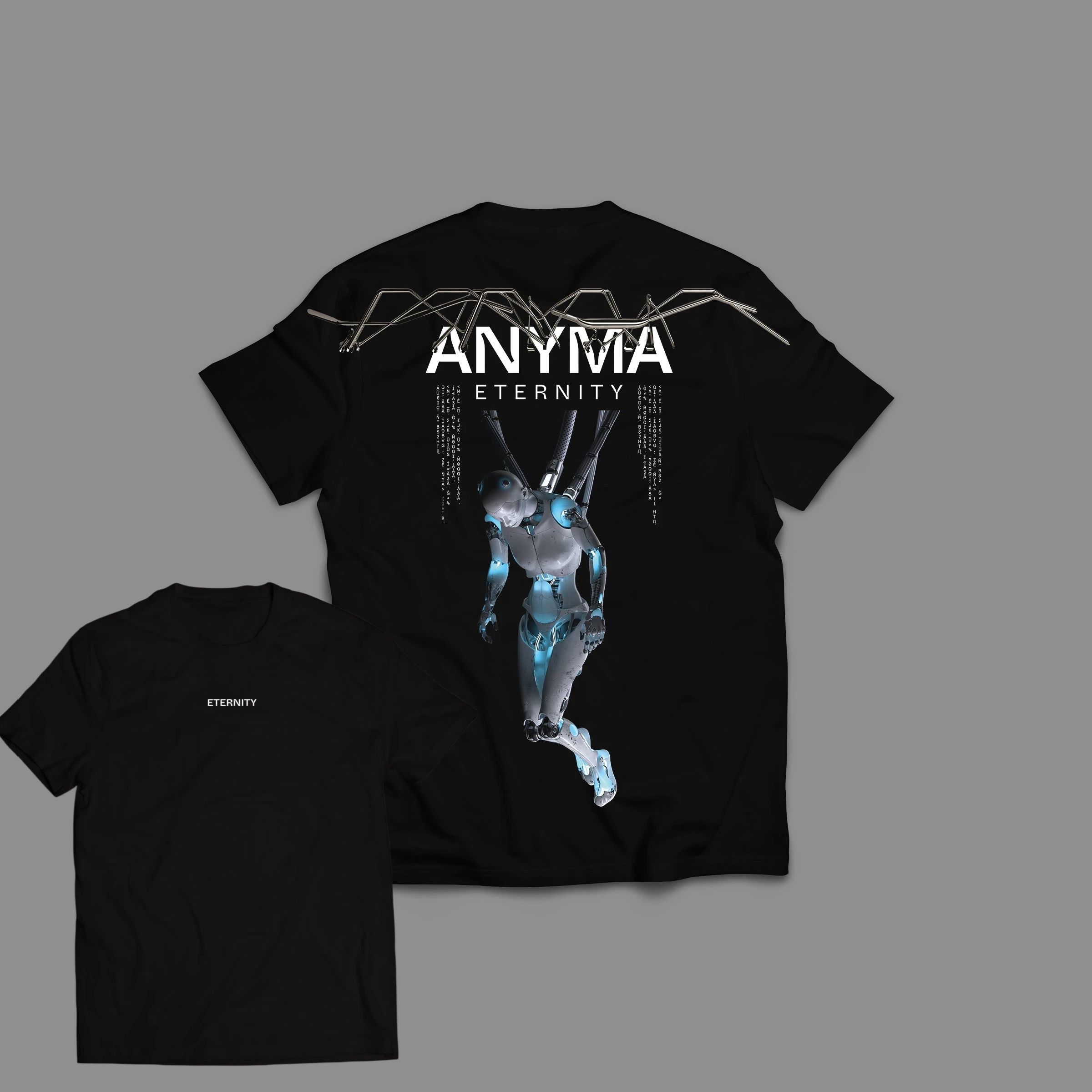 

Anyma Eternity 2026 Men T-Shirt Short Sleeve Y2k Oversized Cyberpunk Tee Popular Streetwear High Quality Tops Unisex 4XL