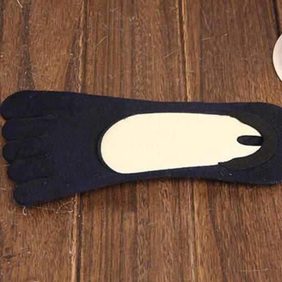 1 Pair Split Toe Socks Comfortable Breathable Cotton Anti-slip Low Cut Socks for Camping