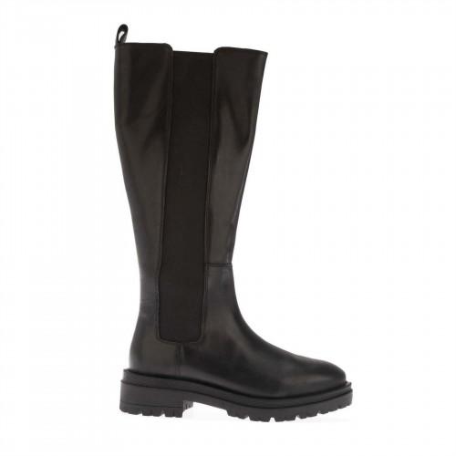 Dune London Womens/Ladies Leather Elasticated Panel Knee-High Boots