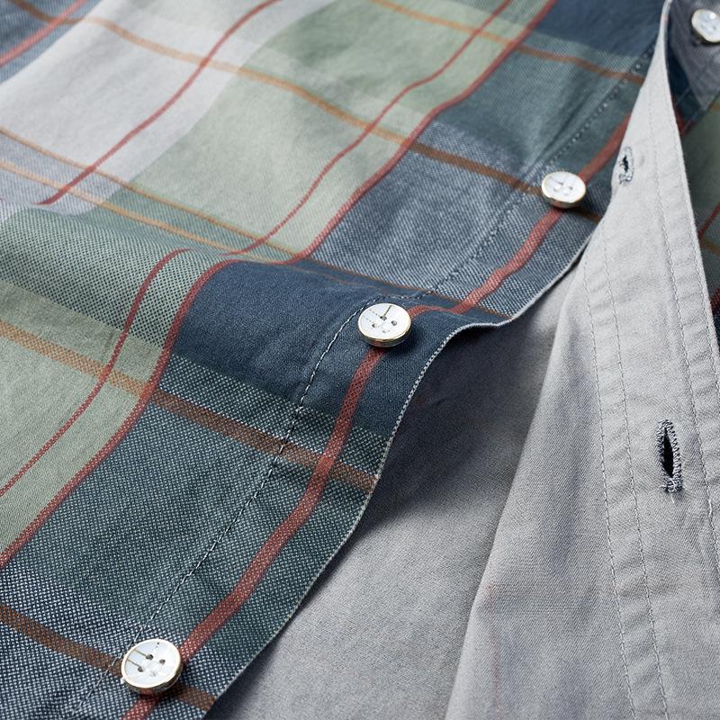 Sommartryckt Skjorta Herr Kortärmad Skjorta Slim Casual Skjorta