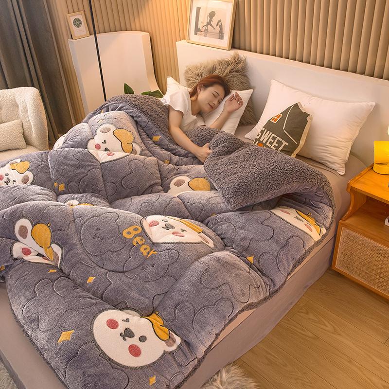 

Одеяло из овечьей шерсти Зимнее Супер Теплое Одеяло 4 кг Двустороннее Бархатное Одеяло Утолщенное Теплое Осенне-Весеннее Плюшевое Одеяло-Наполнитель 220x240cm 5.0kg