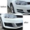 For VW Golf MK7 2013-2016 Car Sticker Front Bumper Side Vent Spoiler Splitter Canard Fog Light Lamp Cover Carbon Styling Black