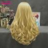 Imstyle Synthetic Lace Front Wig Blonde Lace Wigs For Women Heat Resistant Fiber Glueless Natural Wavy Wigs For Women Cosplay