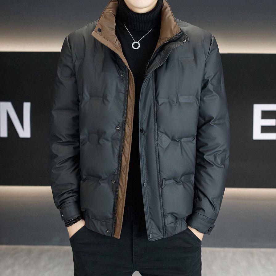 

Мужская зимняя куртка пуховик 2025 - Стойка воротник, Универсальная, Теплая и Модная куртка из утиного пуха Default Item