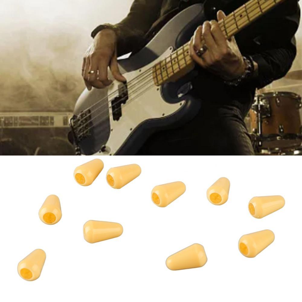 20 Stück Weiße/Gelbe/Schwarze Gitarrenschalterkappen 5-Wege-Gitarrenzubehör Gitarrenzubehör