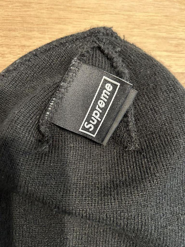 [USED] Supreme S Logo Knit Hat in Black