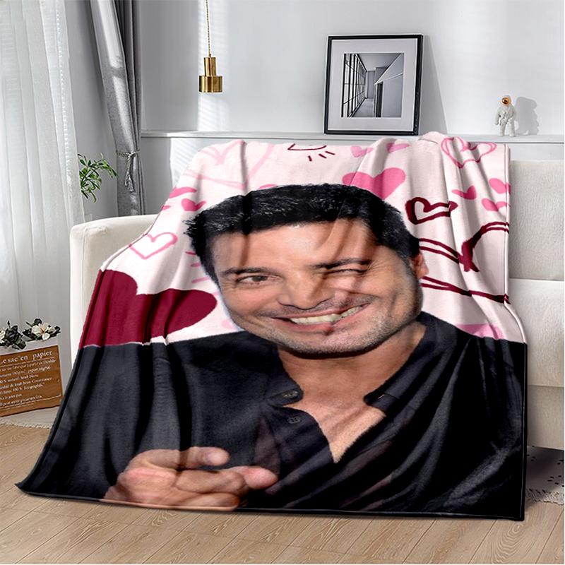 2025 New Style Chayanne Puerto Rican Latin Pop Soft Blankets,Keep Warm Throw Blanket Comfortable Blanket for Beds Sofa Home Gift