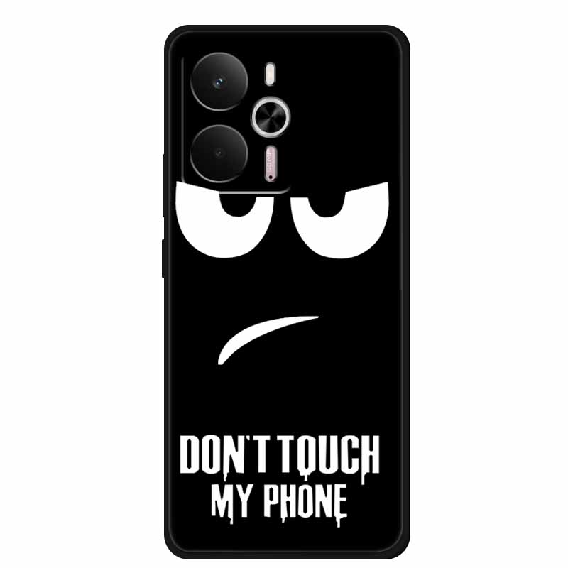For Realme 14 Case Soft TPU Black Silicone Cover for Realme 14 5G Global RMX5070Soft Case Shockproof Cover RMX5070 Oppo Realme14