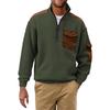 Herren Farbig Stehkragen Sweatshirt Herren Sport Große Größe Freizeit Sweatshirt