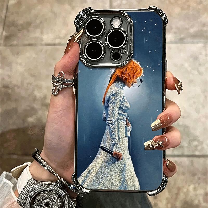 Mylene Farmer Soft Phone Case For iPhone 15 16 17 Air 14 Pro Max 16E Plus 13 12 Mini Plating Anti-Fall Fundas