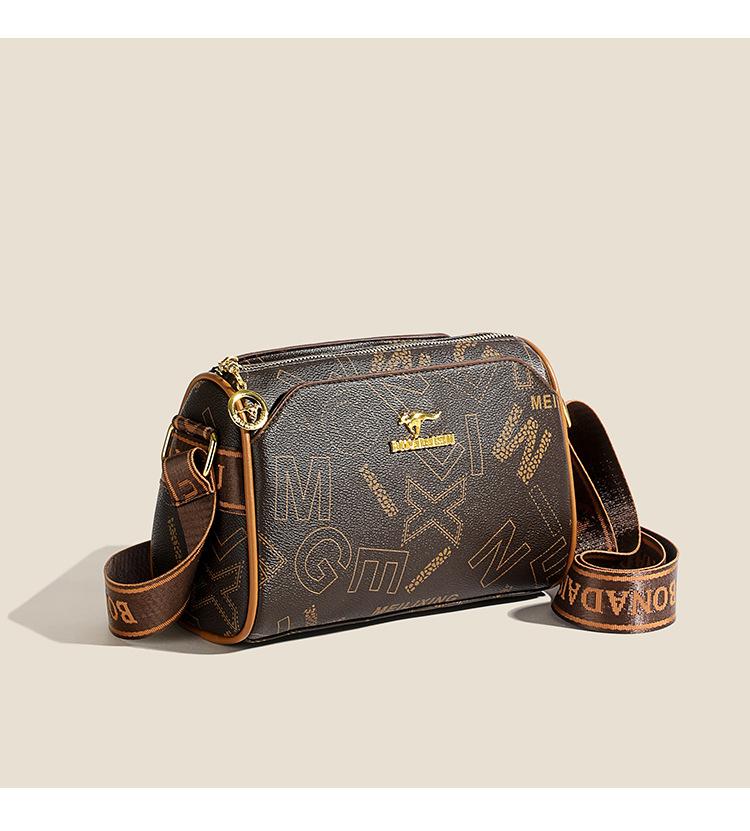 Noua preferată la modă! Geantă mică din piele moale cangur, interpretând stilul retro high-end