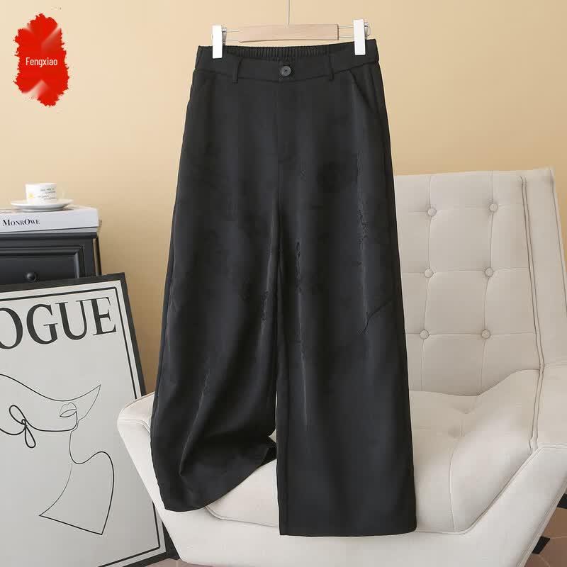 Women s Linen Tencel Straight Cropped Pants 2XL