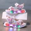 Summer New Girls' My Melody Princess Sandals Children's Kuromi Velcro Glowing Student Beach Shoes