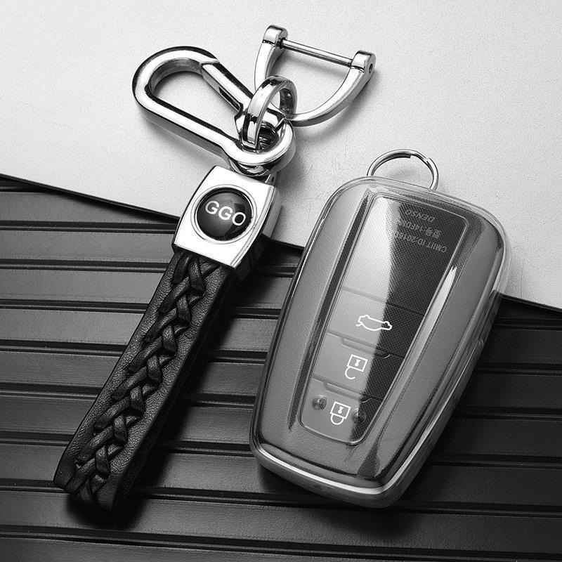 Transparent Toyota Keychains for Camry, RAV4, Crown, and Corolla Cars