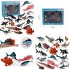 Ocean Creatures Pvc Collectible Figurines For Aquarium Decor Gift For Children
