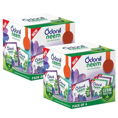 Odonil Neem Lufterfrischer Blöcke Lavendel Jasmin 384g Packung mit 8 Langanhaltend