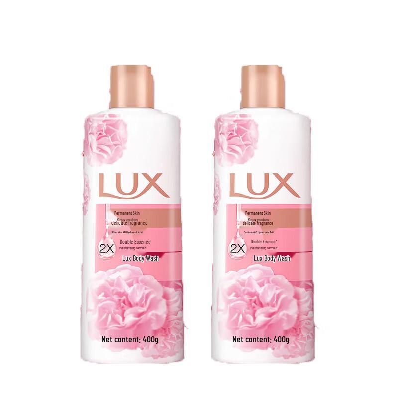 LUX Long-lasting Moisturizing Rose Fragrance Shower Gel Twin Pack