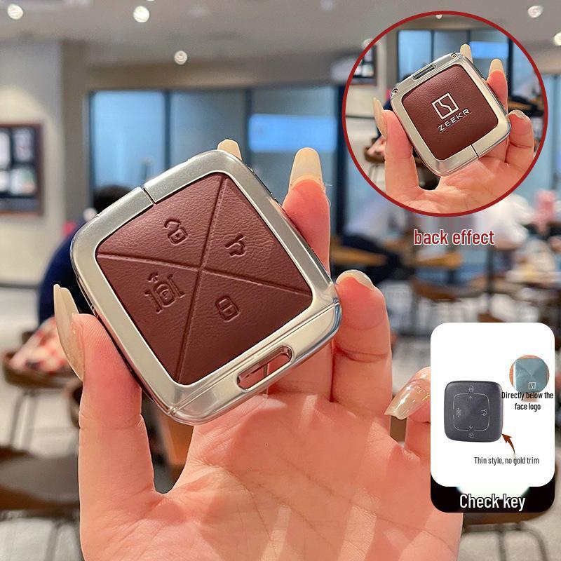 

Zeekr 001/Zeekr X Key Case & Fidget Spinner - High-End 2025 Model, Metal & Leather